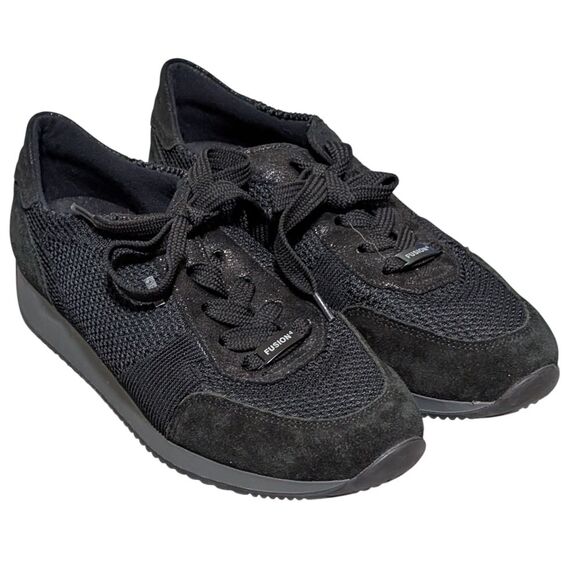Ara Shoes - Ara Lila Black Suede Gore-Tex Oxford comfort waterproof sneaker size 7 lace up